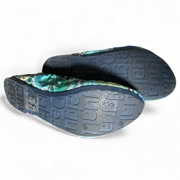 Desigual Blue Green Floral Print Ballet Flats | EU 40 / US 9–9.5 - Picture 6 of 8